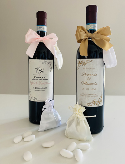 Toyvian 2 Pezzi Copri Bottiglia di Vino per sposi Bottiglia di Vino vestita per Matrimoni 